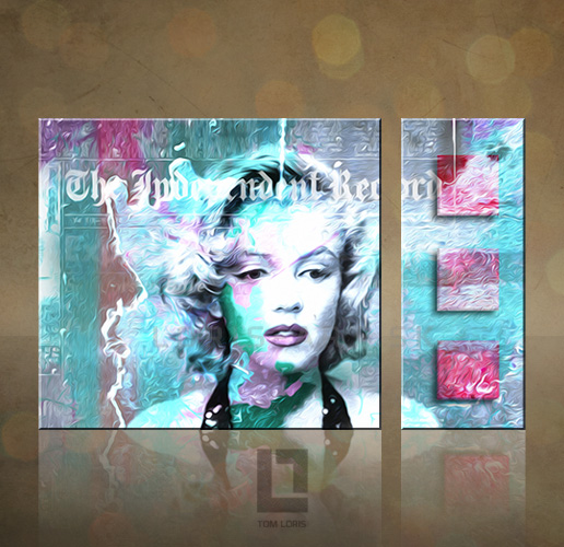 2 dielny obraz na stenu - Marilyn