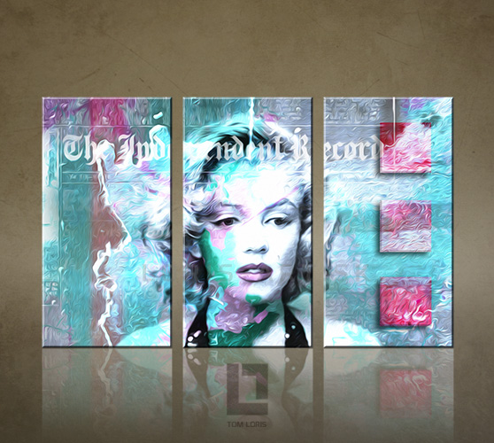 2 dielny obraz na stenu - Marilyn