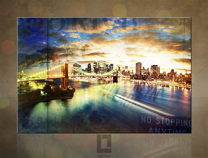 1 dielny obraz na stenu - Brooklyn bridge - NEW YORK