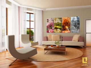 4 dielny obraz na stenu - Four SEASONS