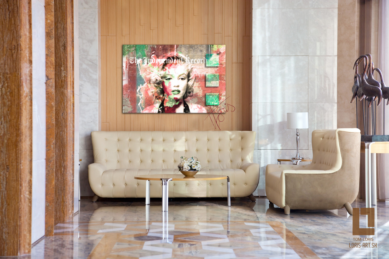 1 dielny obraz na stenu - Marilyn