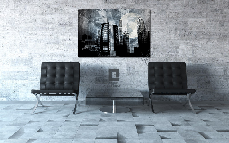1 dielny obraz na stenu - Dark City
