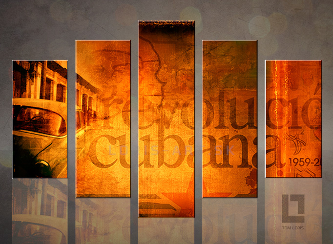 5 dielny obraz na stenu - CUBA Havana