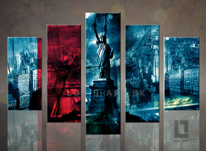 5 dielny obraz na stenu - Liberty
