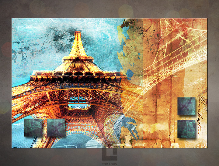 1 dielny obraz na stenu - La Paris