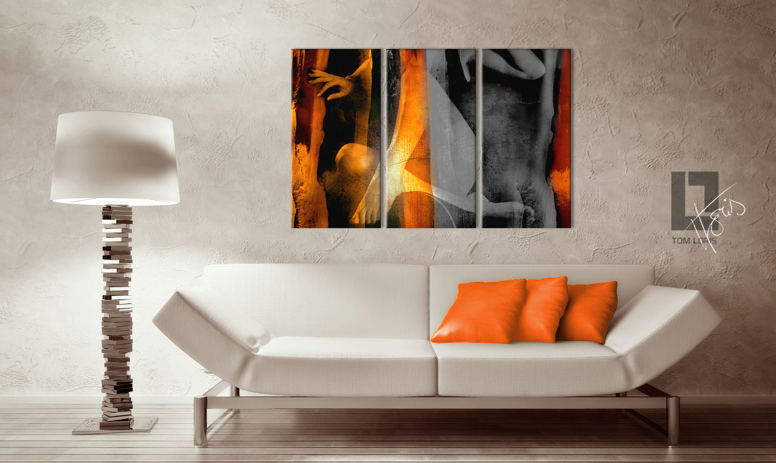 3 dielny obraz na stenu - ORANGE Dream