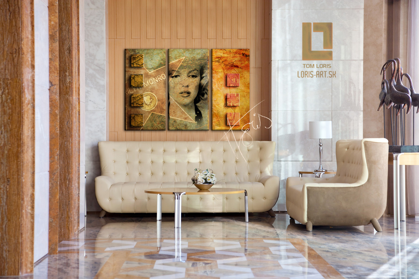 3 dielny obraz na stenu - Marilyn Monroe