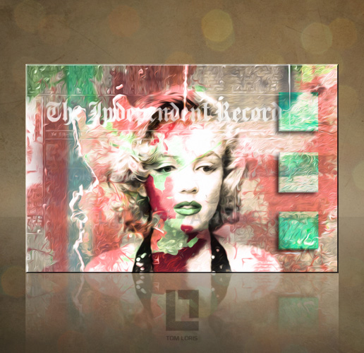 1 dielny obraz na stenu - Marilyn