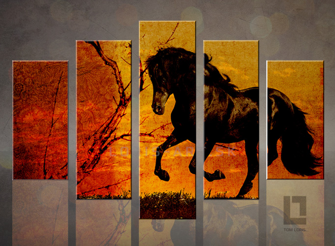 5 dielny obraz na stenu - Horse