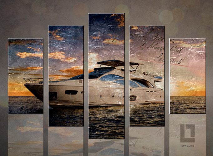 5 dielny obraz na stenu - Yacht