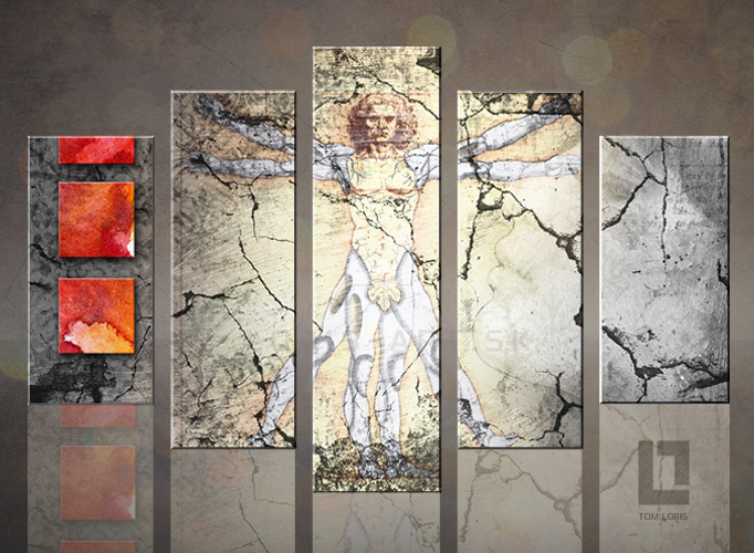 5 dielny obraz na stenu - Leonardos inventions