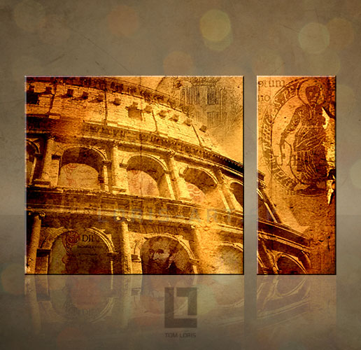 2 dielny obraz na stenu - "Urbem aeternam" ROME