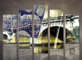 5 dielny obraz na stenu - Under the bridge